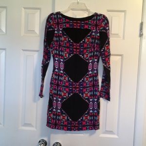 Mara Hoffman Long Sleeve Geometric Sheath Size 0